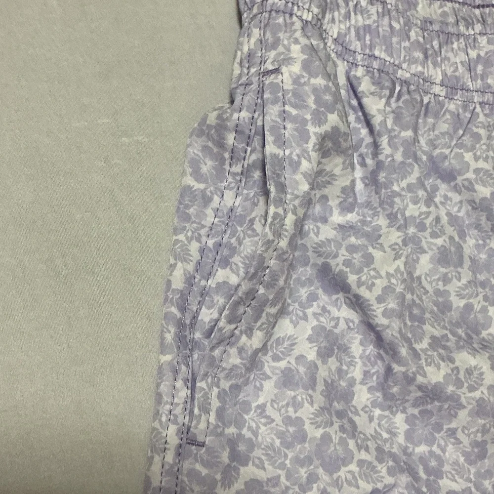 Vintage Summer Lilac Floral 4 Way Stretch Volleys Swim Shorts Size L NWT